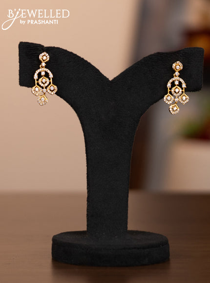 Antique necklace with simple design and cz stones