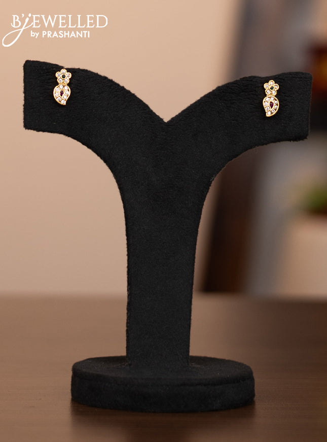 Antique necklace manga pattern with kemp & cz stones