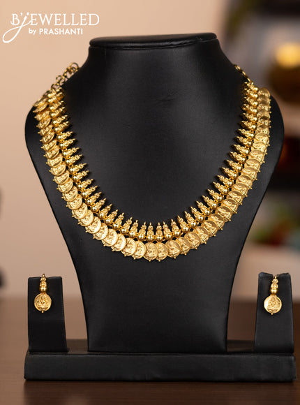 Antique necklace with lakshmi kasu design