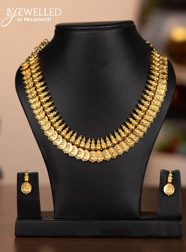Antique necklace with lakshmi kasu design