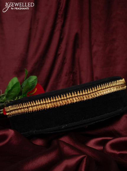 Antique hip chain with lakshmi kasu design