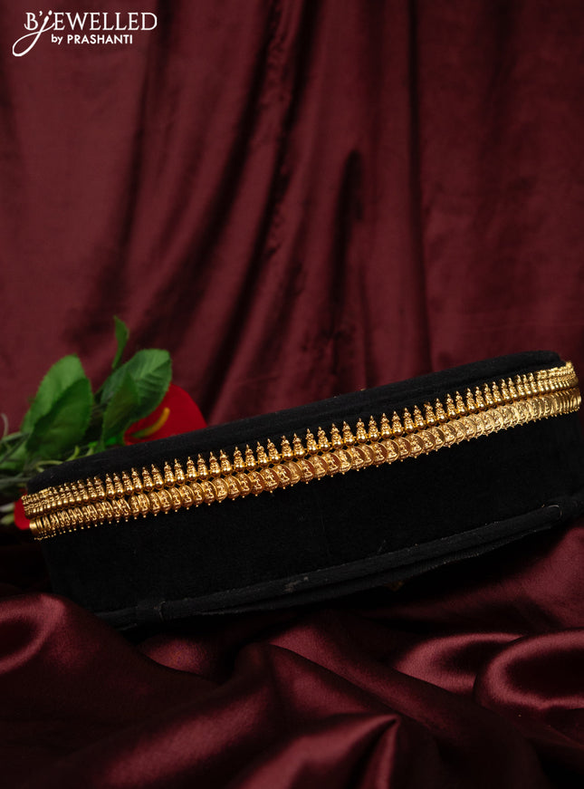 Antique hip chain with lakshmi kasu design