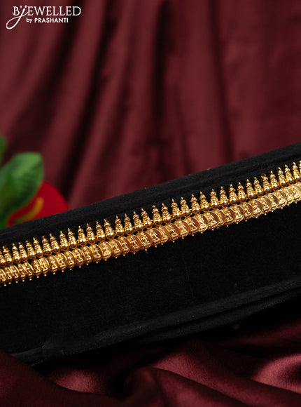 Antique hip chain with lakshmi kasu design