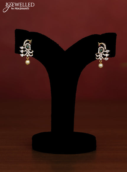 Beaded multilayer light blue necklace with peacock side pendant and kemp & cz stones in victotrian finish