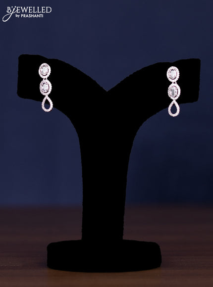 zircon necklace simple design with cz stones