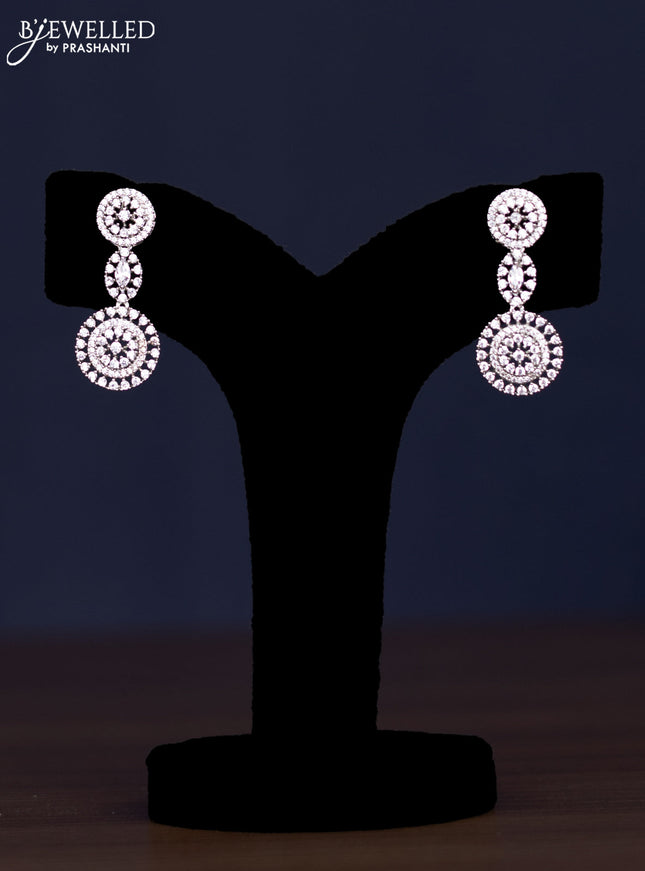 zircon necklace simple design with cz stones