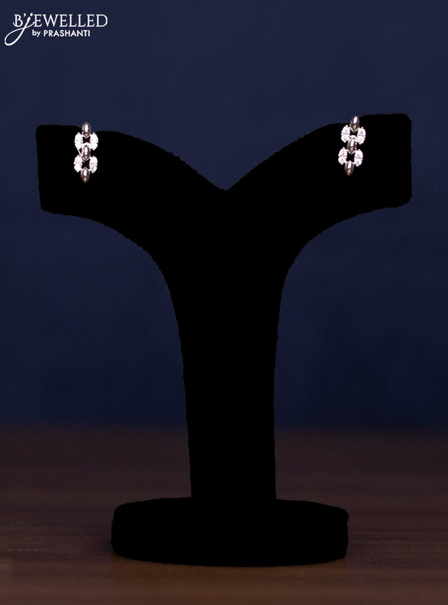 zircon necklace simple design with cz stones