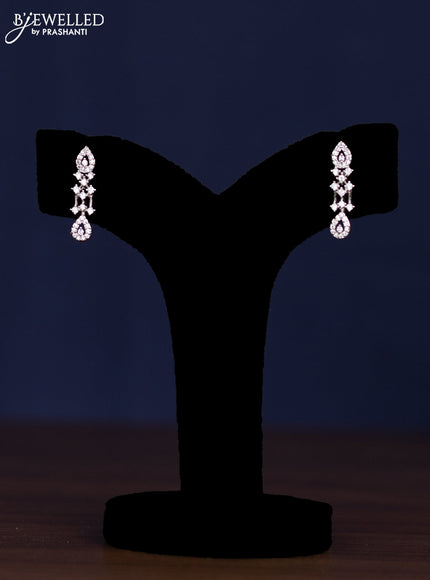 zircon necklace simple design with cz stones