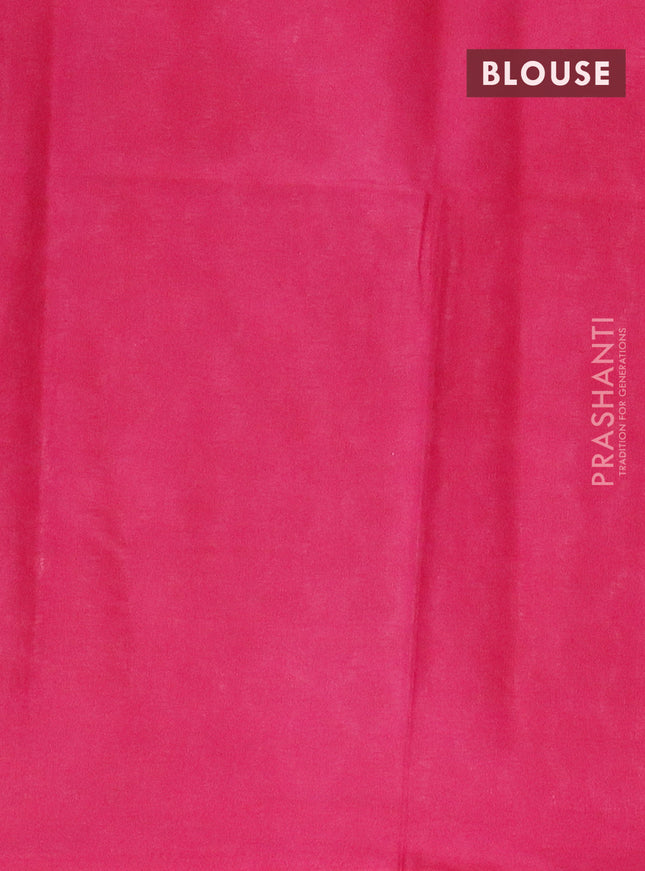 Bamboo saree light pink and pink with allover geometric thread weaves and sequin work pallu