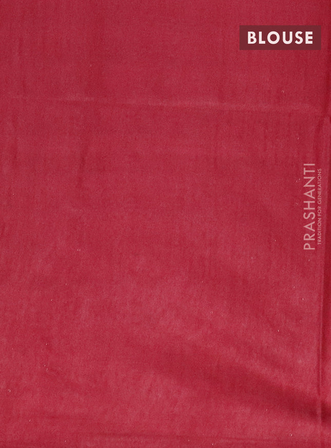 Bamboo saree light pink and maroon with allover tie and dye & thread weaves and sequin work pallu