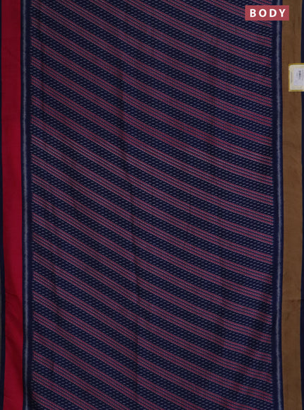 Semi patola saree navy blue with allover prints and woven border