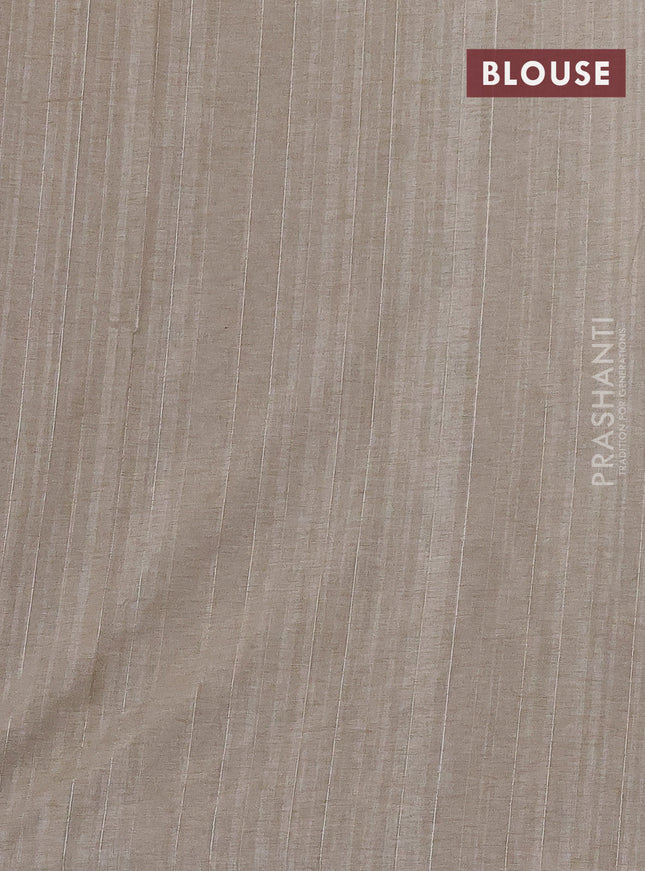 Semi tussar saree black and beige with allover bandhani prints and embroidery cut work border