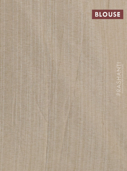 Semi tussar saree amaroon and beige with allover bandhani prints and embroidery work border