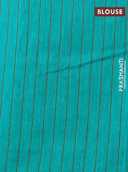 Banarasi semi matka saree green with allover thread weaves in borderless style