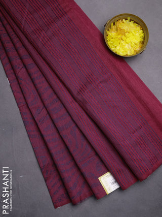 Banarasi semi matka saree pink shade with allover thread weaves in borderless style