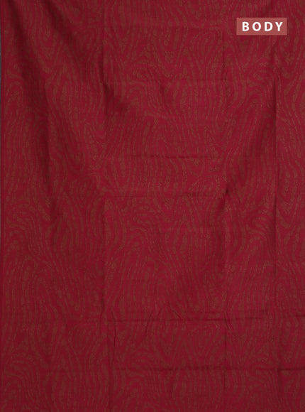 Banarasi semi matka saree dark pink with allover thread weaves in borderless style