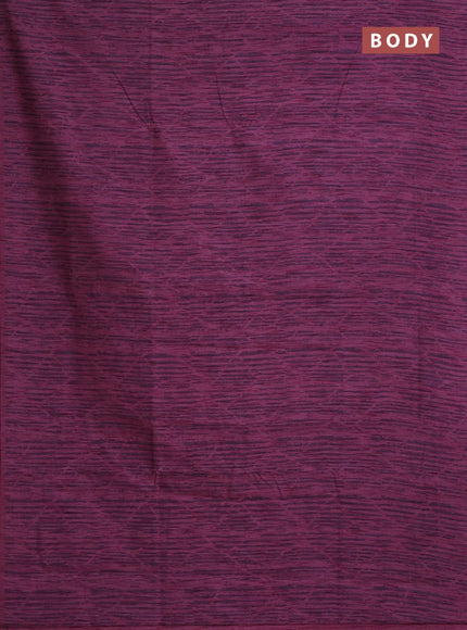 Banarasi semi matka saree mauve pink with allover thread weaves in borderless style