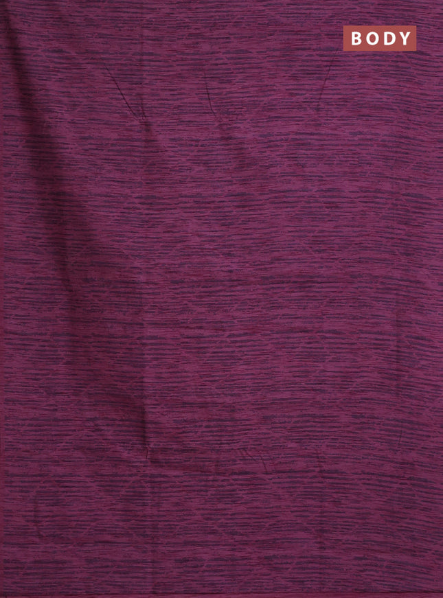 Banarasi semi matka saree mauve pink with allover thread weaves in borderless style