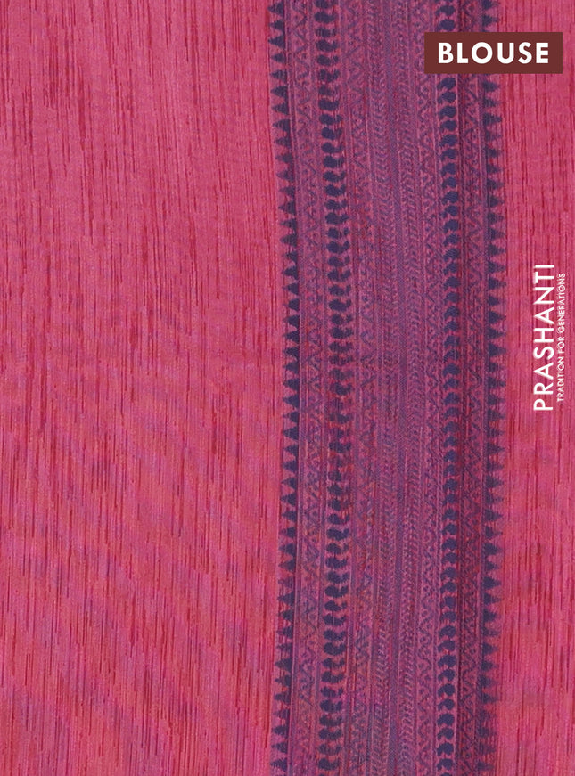 Banarasi semi matka saree maroon with allover thread weaves in borderless style