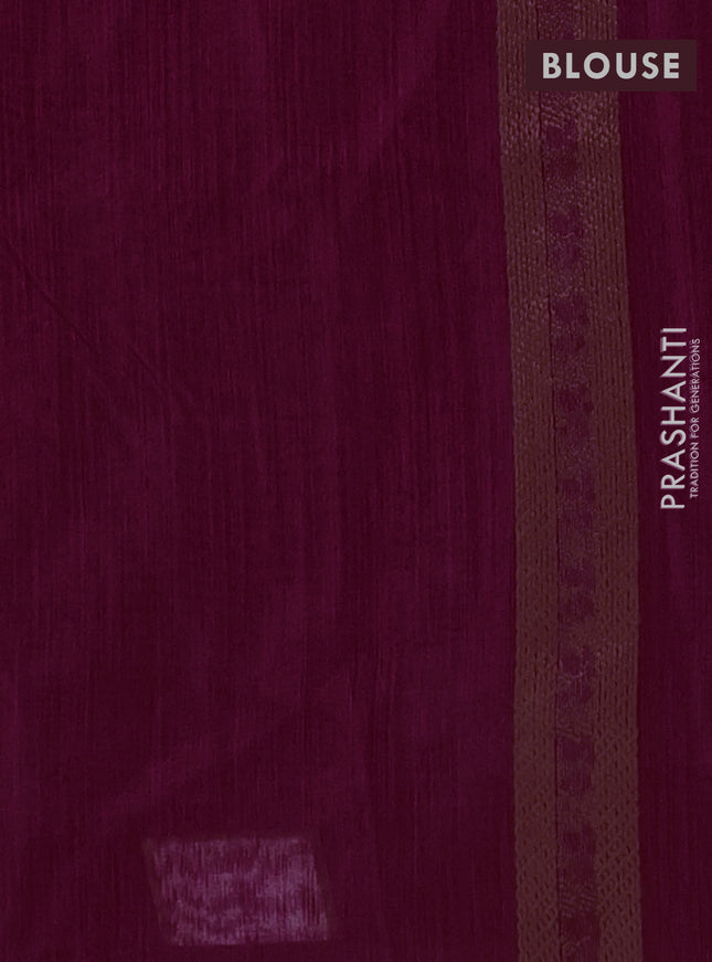 Banarasi semi matka saree red with allover thread woven leaf butta weaves in borderless style