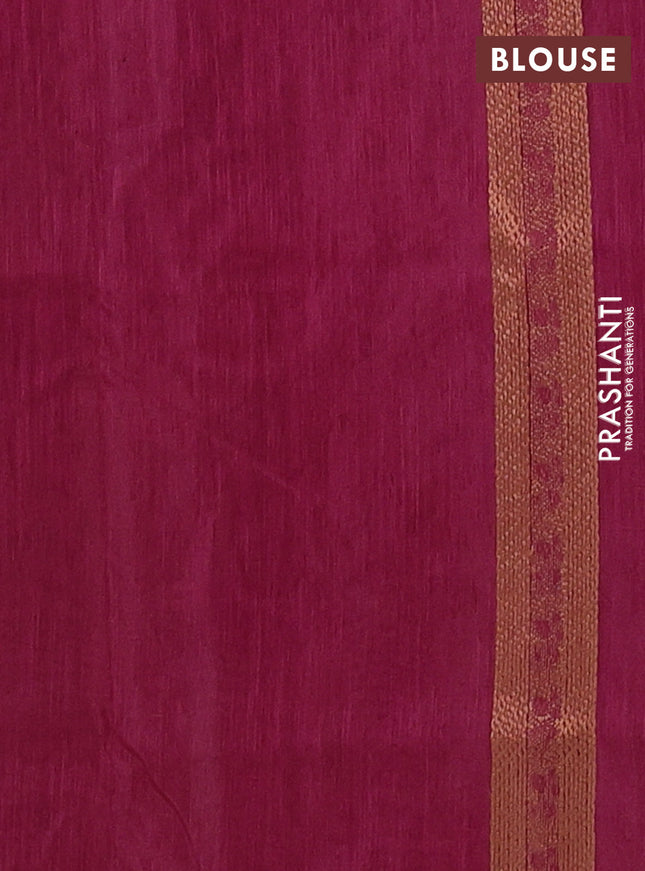 Banarasi semi matka saree wine shade with allover thread woven leaf butta weaves in borderless style