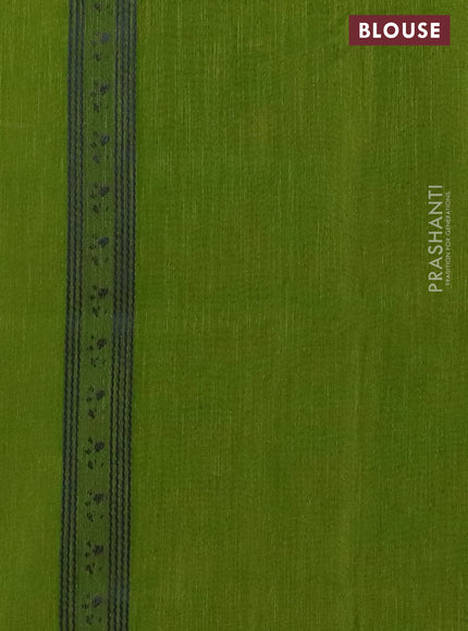 Banarasi semi matka saree light green with allover thread woven leaf butta weaves in borderless style