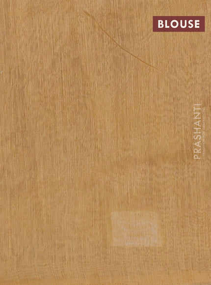 Banarasi semi matka saree sandal with allover thread woven leaf butta weaves in borderless style