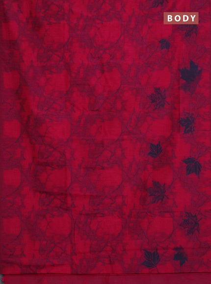 Banarasi semi matka saree pink with allover leaf thread woven buttas in borderless style