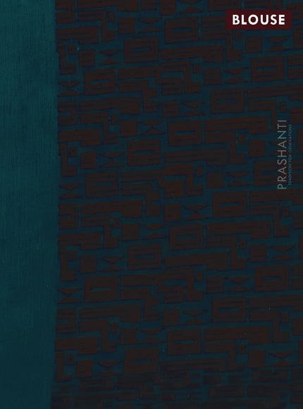 Banarasi semi matka saree cs blue and brown with allover thread weaves and thread woven border