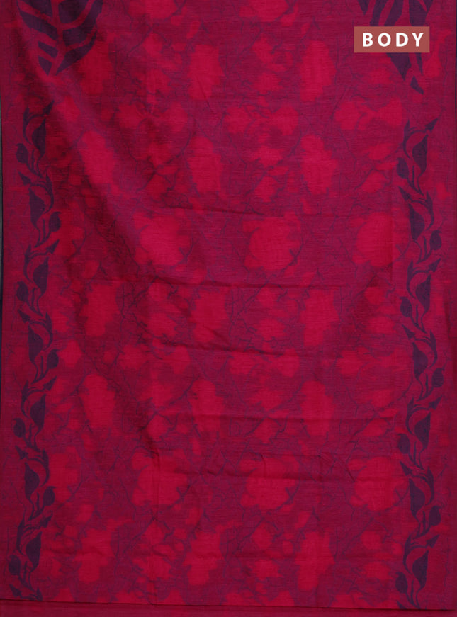 Banarasi semi matka saree pink with allover thread weaves in borderless style