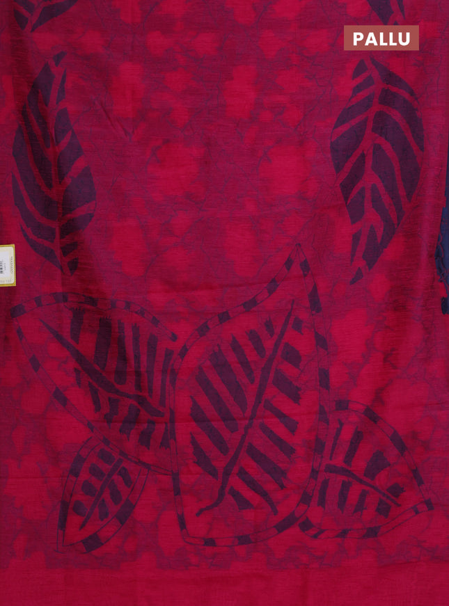 Banarasi semi matka saree pink with allover thread weaves in borderless style