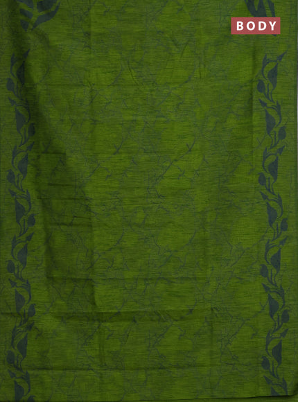 Banarasi semi matka saree light green with allover thread weaves in borderless style