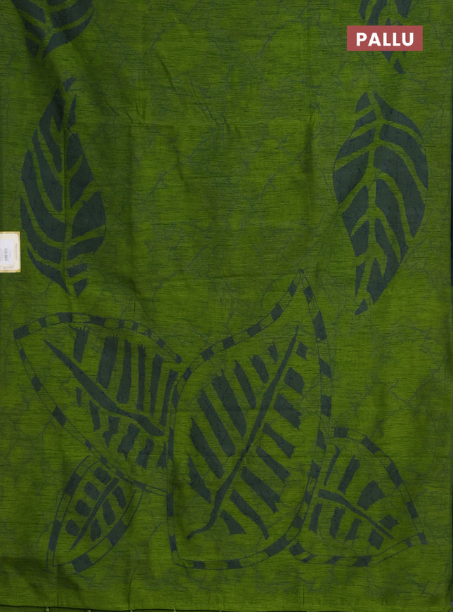 Banarasi semi matka saree light green with allover thread weaves in borderless style