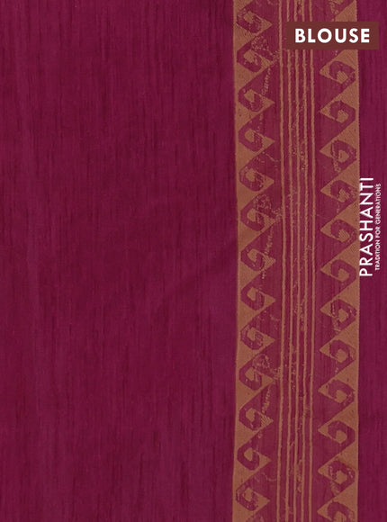 Banarasi semi matka saree wine shade with allover thread weaves and thread woven border