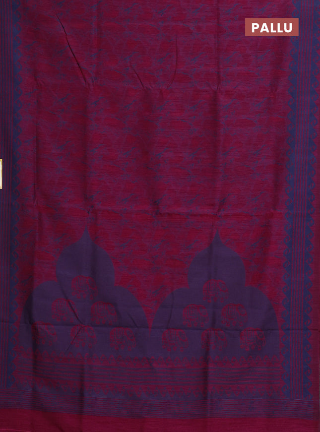 Banarasi semi matka saree wine shade with allover thread weaves and thread woven border