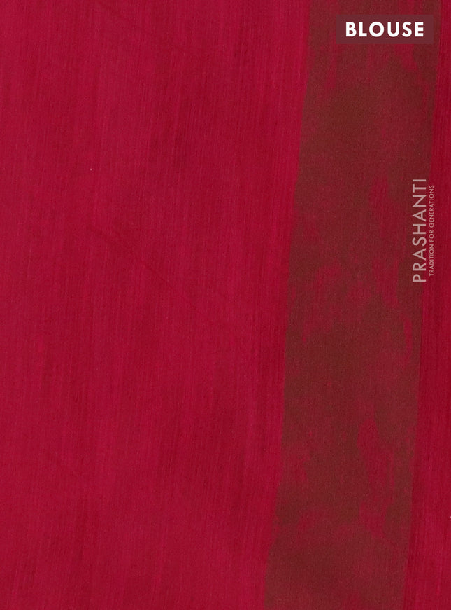 Banarasi semi matka saree pink with allover thread weaves in borderless style