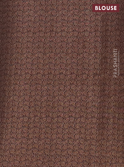 Banarasi semi matka saree teal blue shade and navy blue with thread & zari woven buttas and banarastyle border