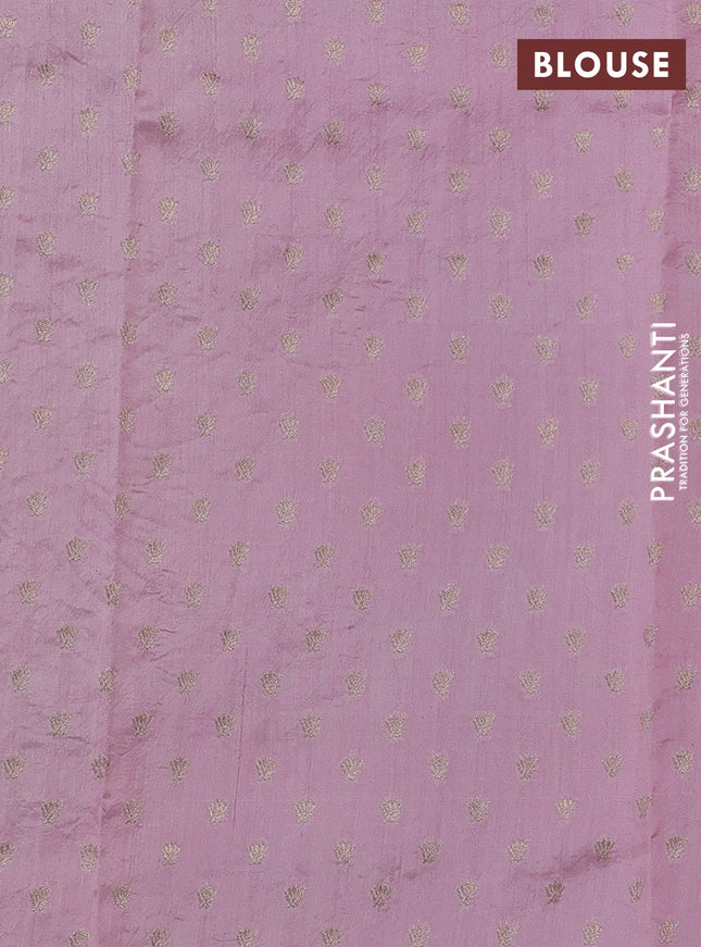 Pure organza silk saree pastel pink with allover embroidery and lace work border