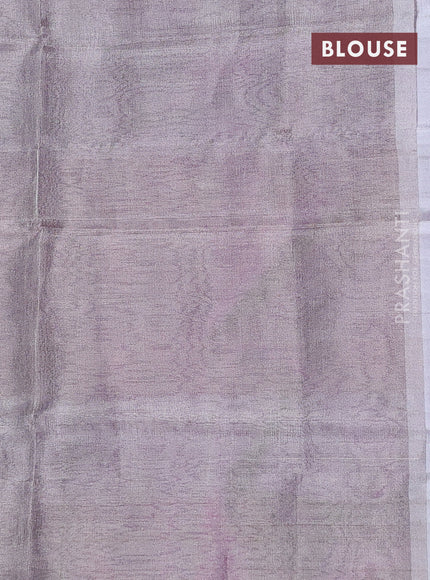 Pure uppada silk saree purple and light pink with silver zari woven coin buttas and silver zari woven border