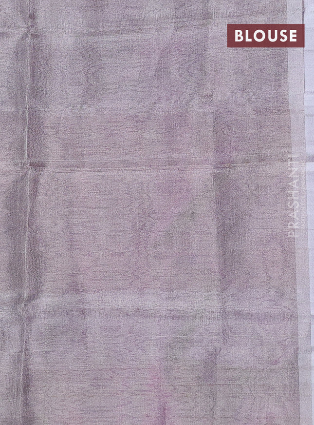 Pure uppada silk saree purple and light pink with silver zari woven coin buttas and silver zari woven border