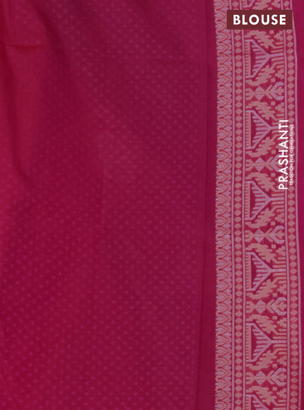 Banarasi semi katan silk saree pink with allover zari weaves and zari woven border