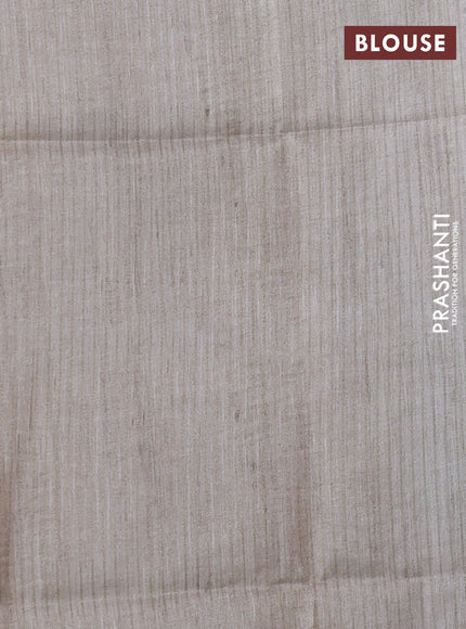 Semi matka saree multi colour and beige with allover geometric prints and zari woven border