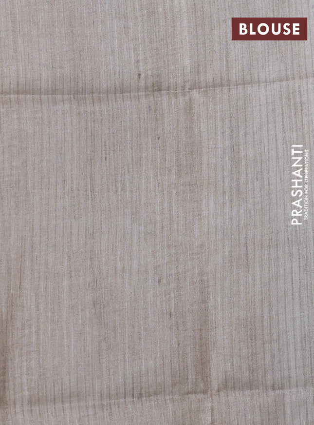 Semi matka saree multi colour and beige with allover geometric prints and zari woven border