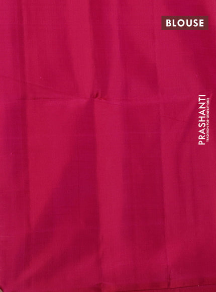 Pure soft silk saree pink with zari woven pichwai buttas in borderless style