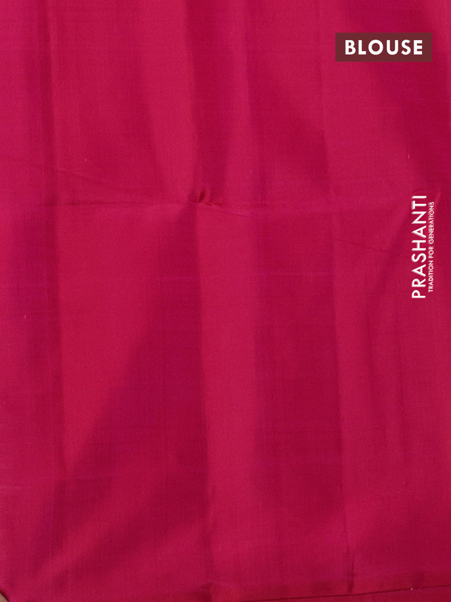 Pure soft silk saree pink with zari woven pichwai buttas in borderless style