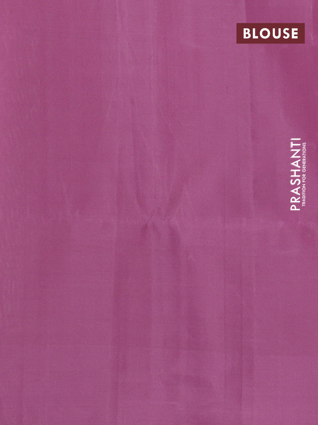 Pure soft silk saree pista green and mauve pink with allover zari woven geometric weaves and silver zari woven border