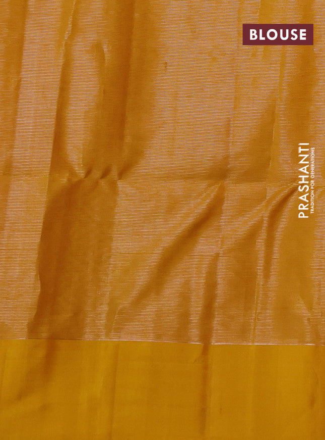 Pure soft silk saree pink and yellow with allover zari woven geometric weaves and simple border