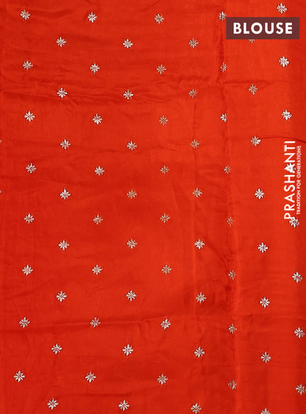 Banarasi silk saree pink and orange with annam zari woven buttas and zari woven border