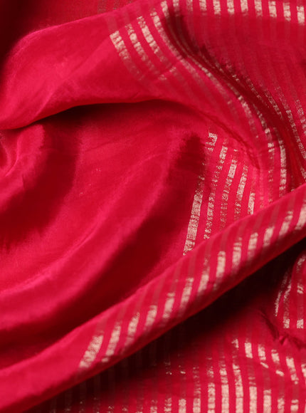 Banarasi silk saree pink and orange with zari woven brids buttas and zari woven border