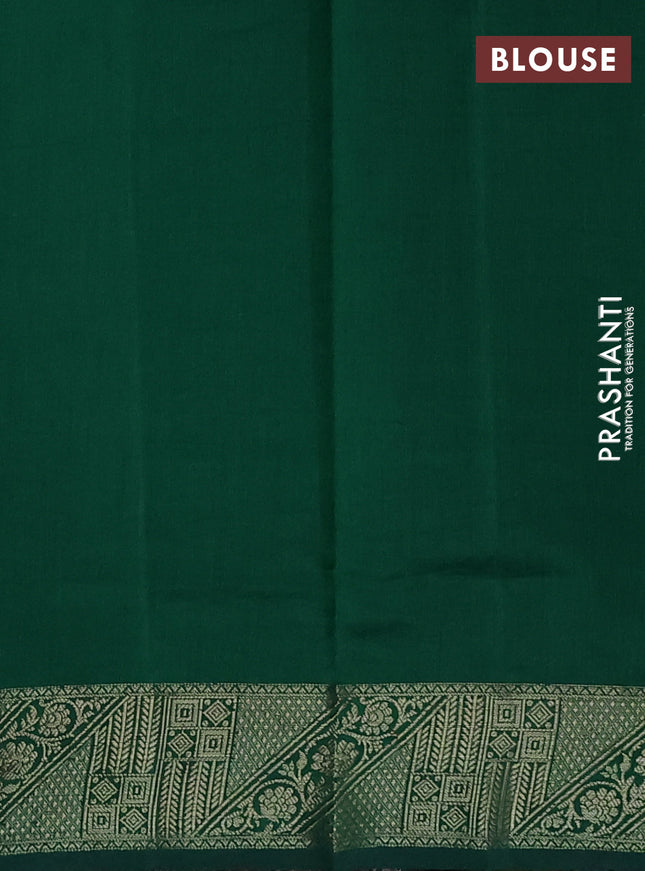 Chiniya silk saree maroon and green with thread & zari woven buttas and woven border